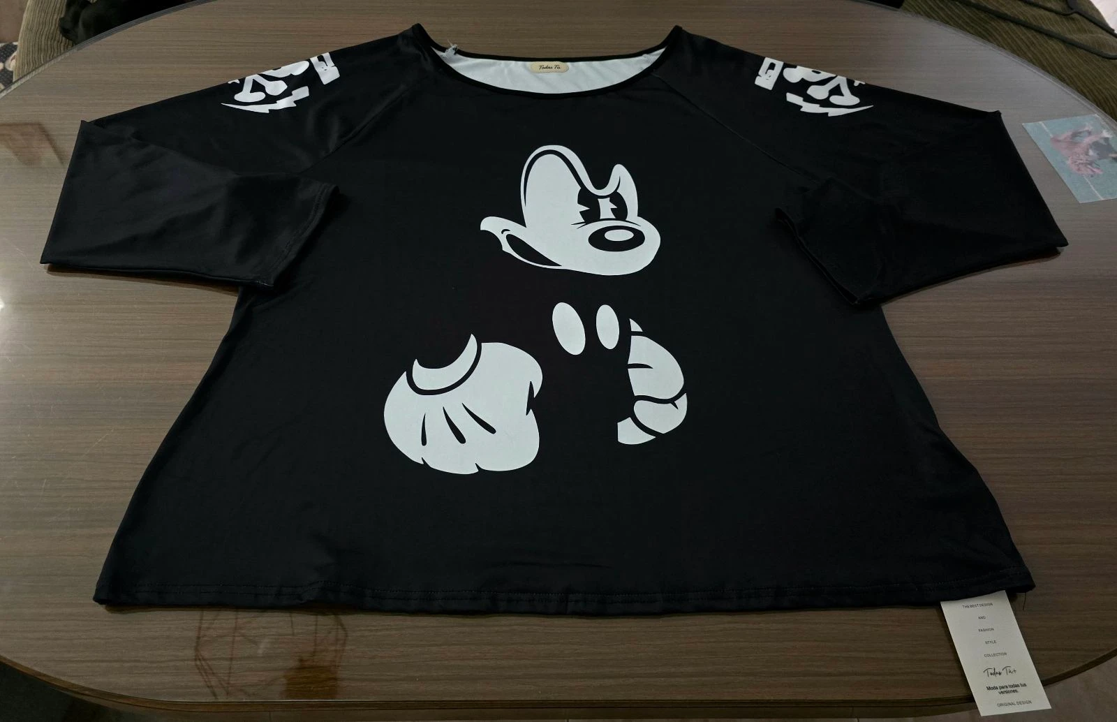 Printed black t-shirt size 52 – photo 2